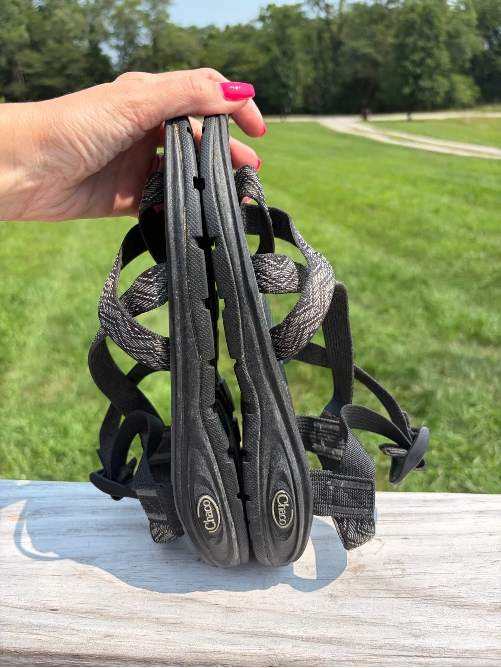 Chaco Women's 9 Zvolv Sandal Rain J105222 Adjustable Strap Black